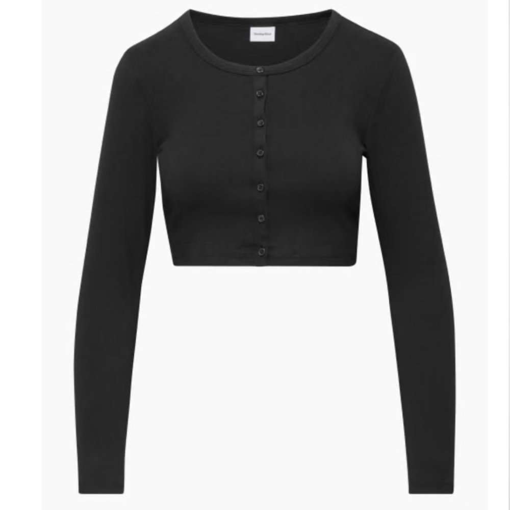 Aritzia Black Cropped Cardigan